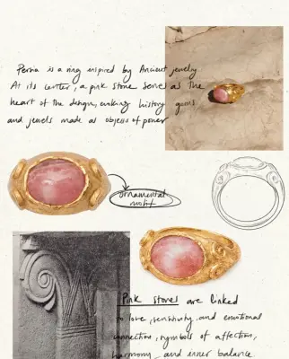 Nouveau ! ALHAJA Bague Persia Rose Gold — photo 5