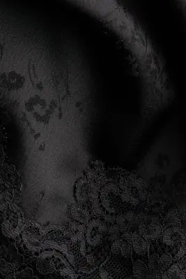 Jupe avec dentelle - Noir — photo 3