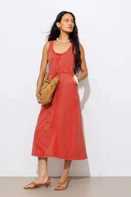 Robe-débardeur unie Femme — photo 2
