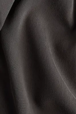 Robe à manches longues avec ceinture à nouer - Gris foncé — photo 4