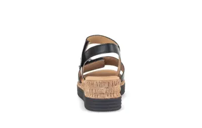 Sandales Gabor 82.700.57 Noires - Cuir Velcro Grande Pointure Femme — photo 3