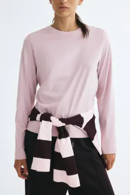 Top en coton Supima® - Rose ancien clair — photo 1