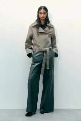 Veste façon trench - Vert kaki — photo 1