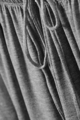 Pantalon bouffant mi-haut doux - Gris chiné — photo 5