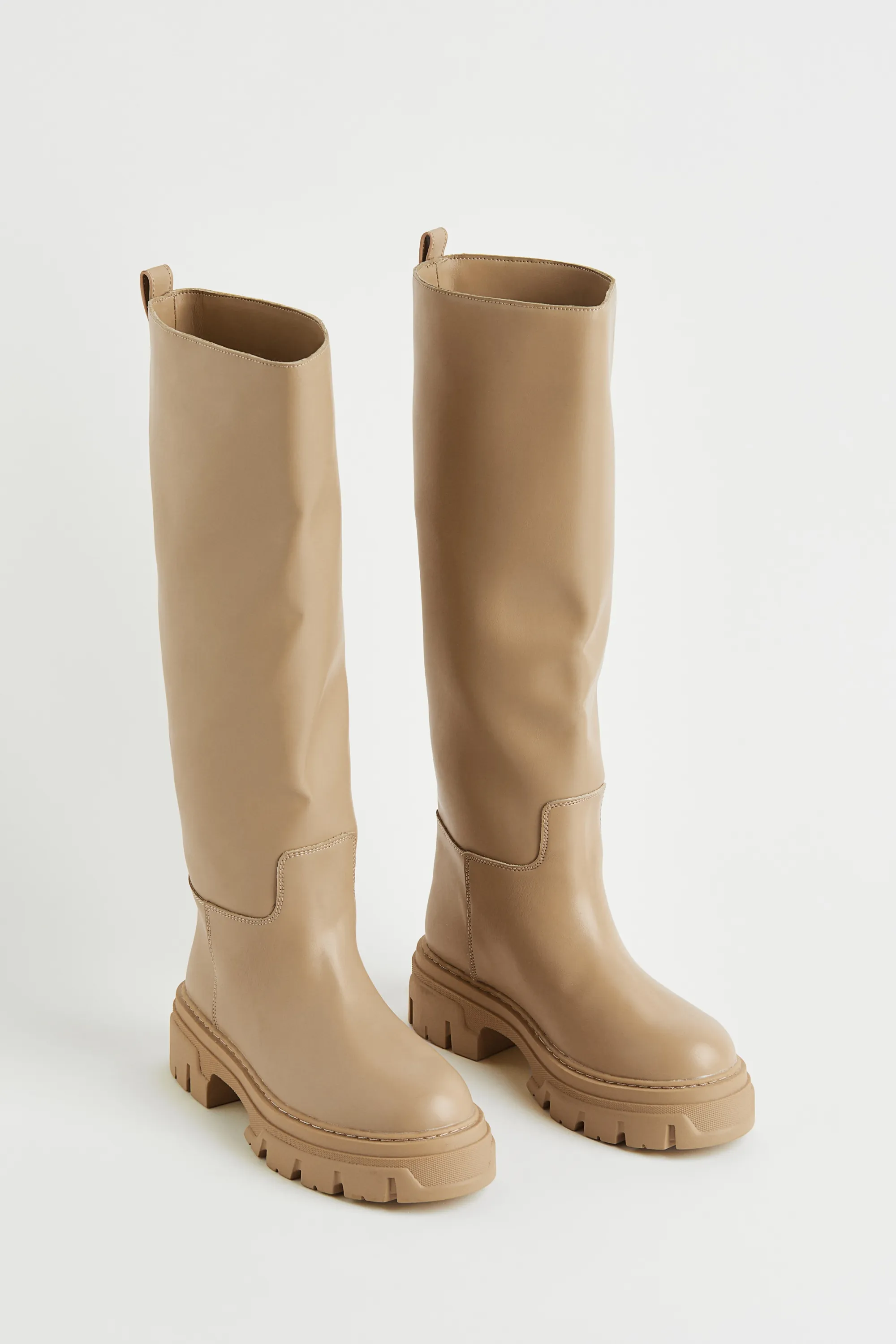 Bottes de hauteur genou - Beige