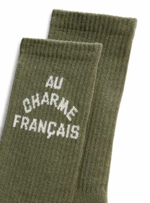Chaussettes Berny Khaki — photo 3