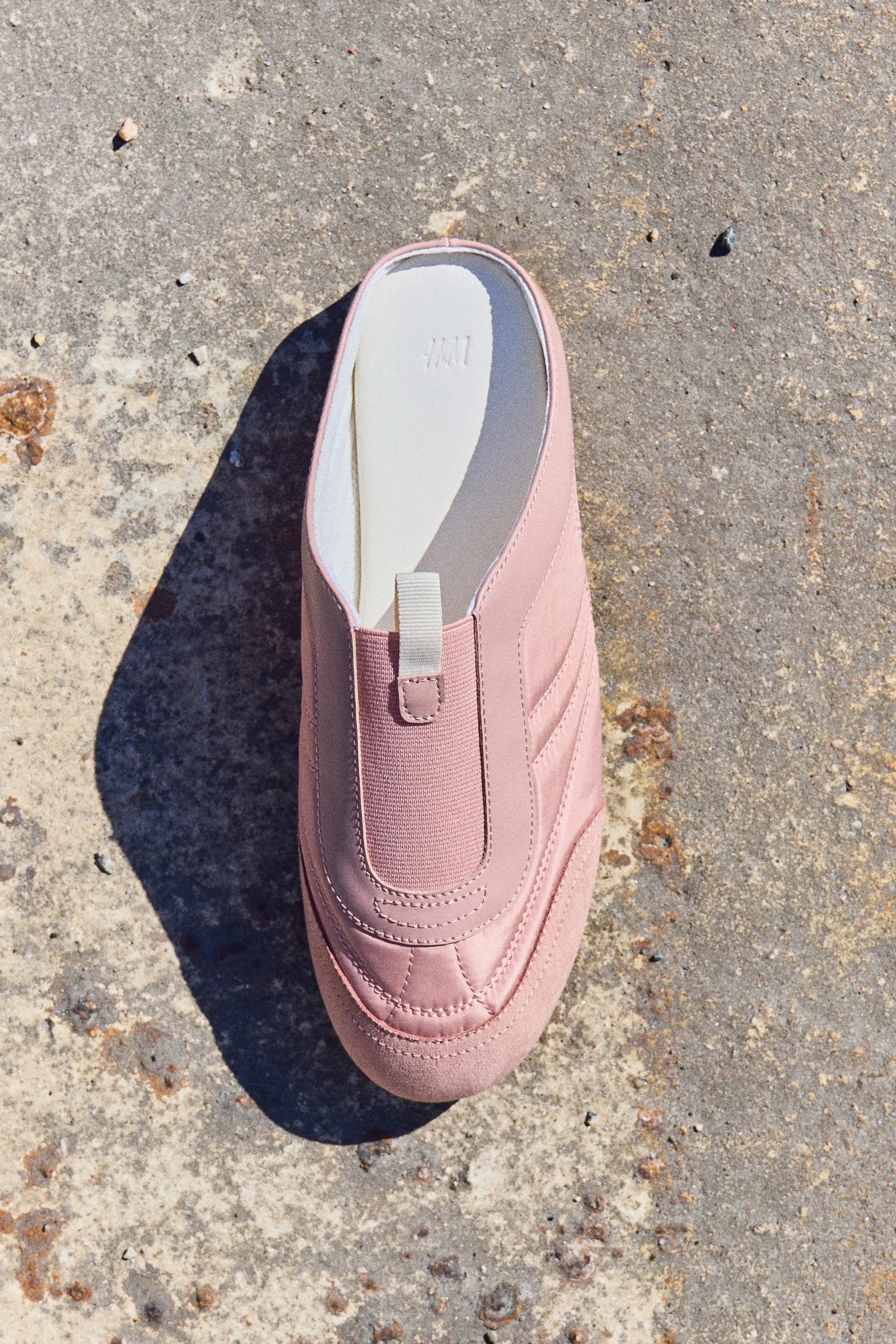 Mules façon sneakers - Rose ancien