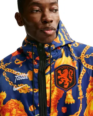 x Patta Netherlands Anthem Jacket Deep Royal Blue — photo 5