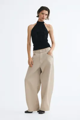 Top dos nu en mesh jacquard - Noir — photo 2