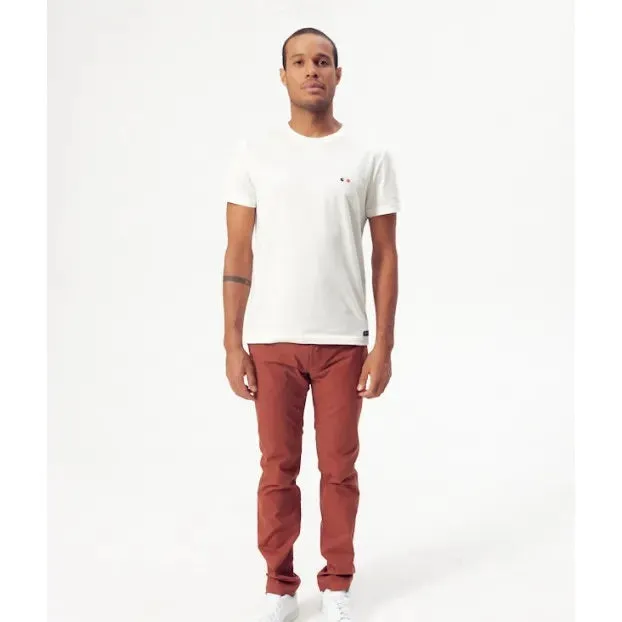 T-shirt écru Barthélémien "à vélo"