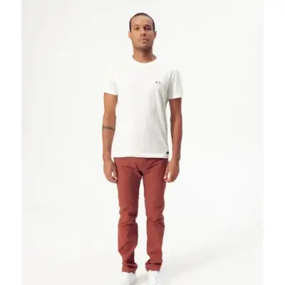 T-shirt écru Barthélémien "à vélo" — photo 1
