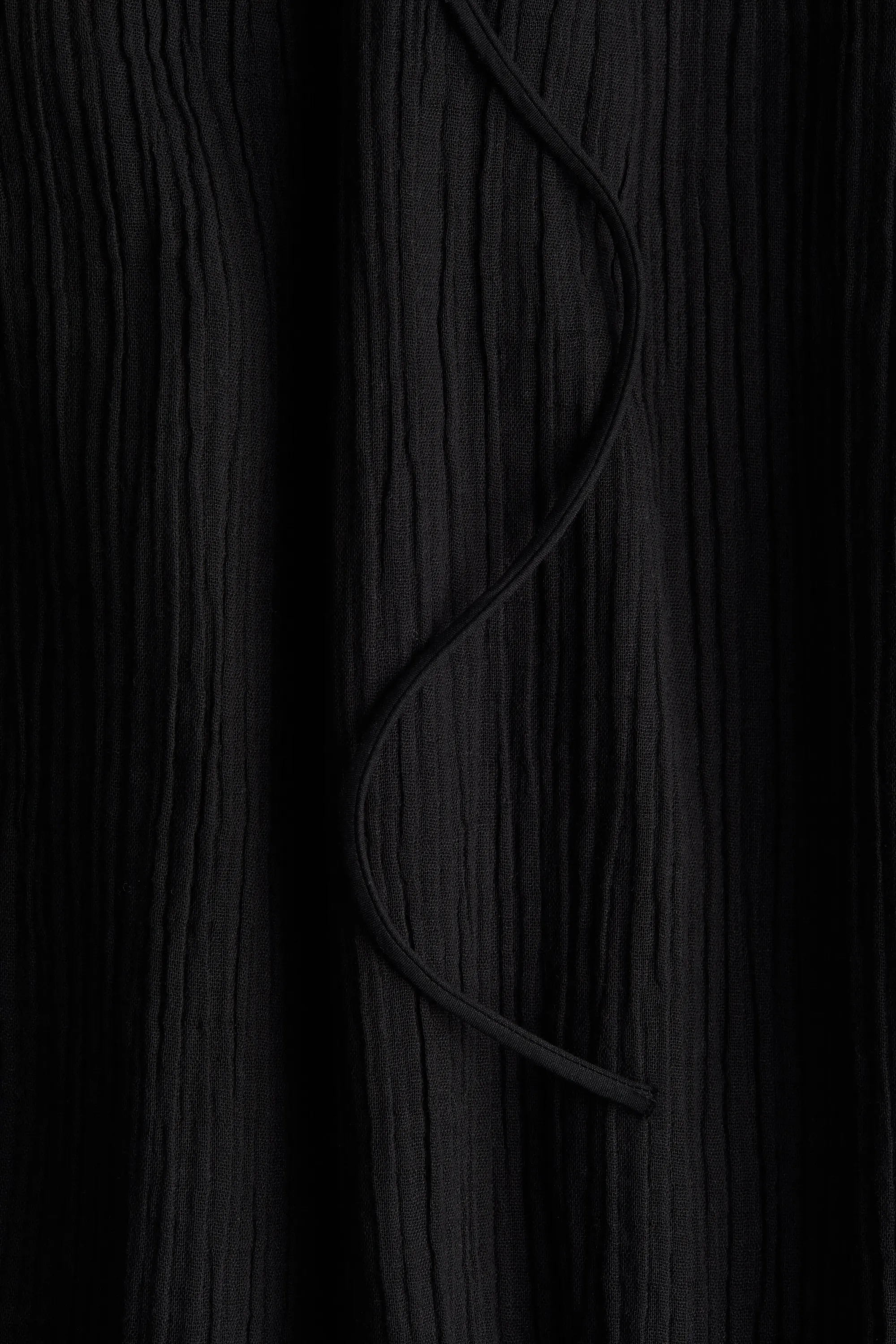 Robe maxi avec détail à nouer - Noir