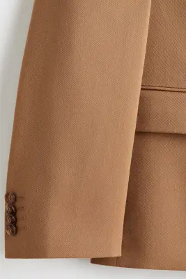 Veste Relaxed Fit à fermeture croisée - Beige — photo 2