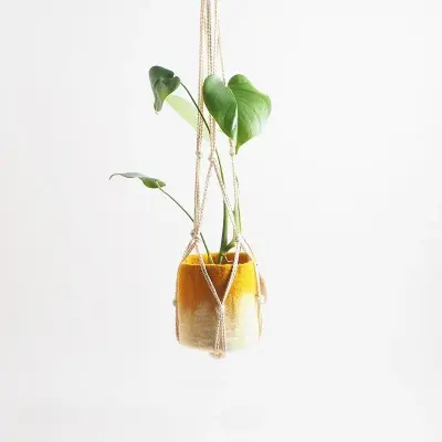 Suspension pour pot en macramé Nature – Aveva — photo 1