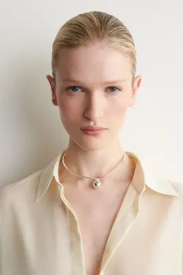 CHEMISE EN VOILE DE LAINE FLUIDE - CRÈME — photo 4