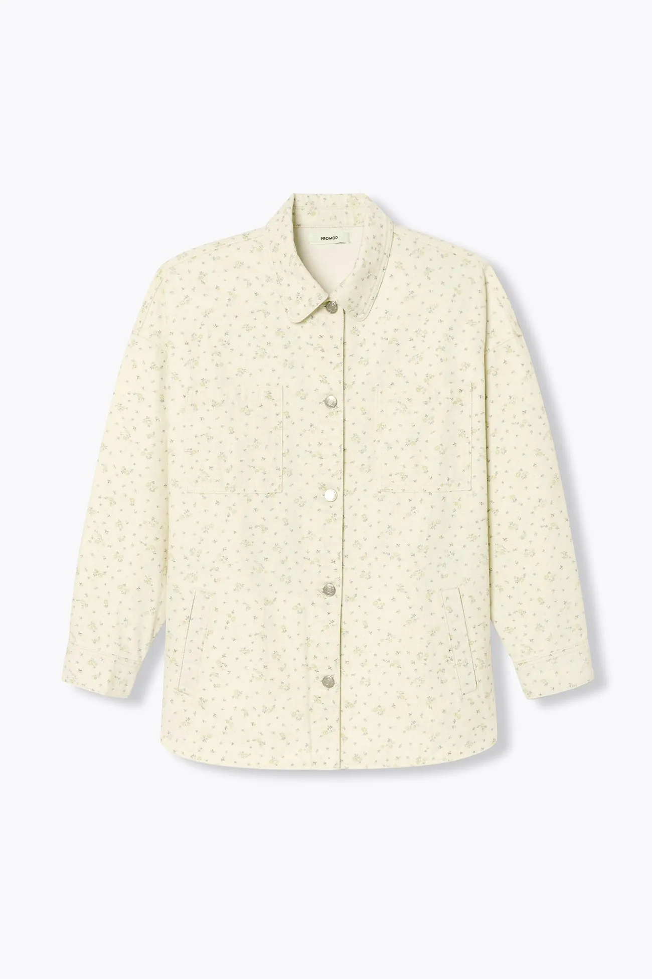 Veste surchemise à fleurs
