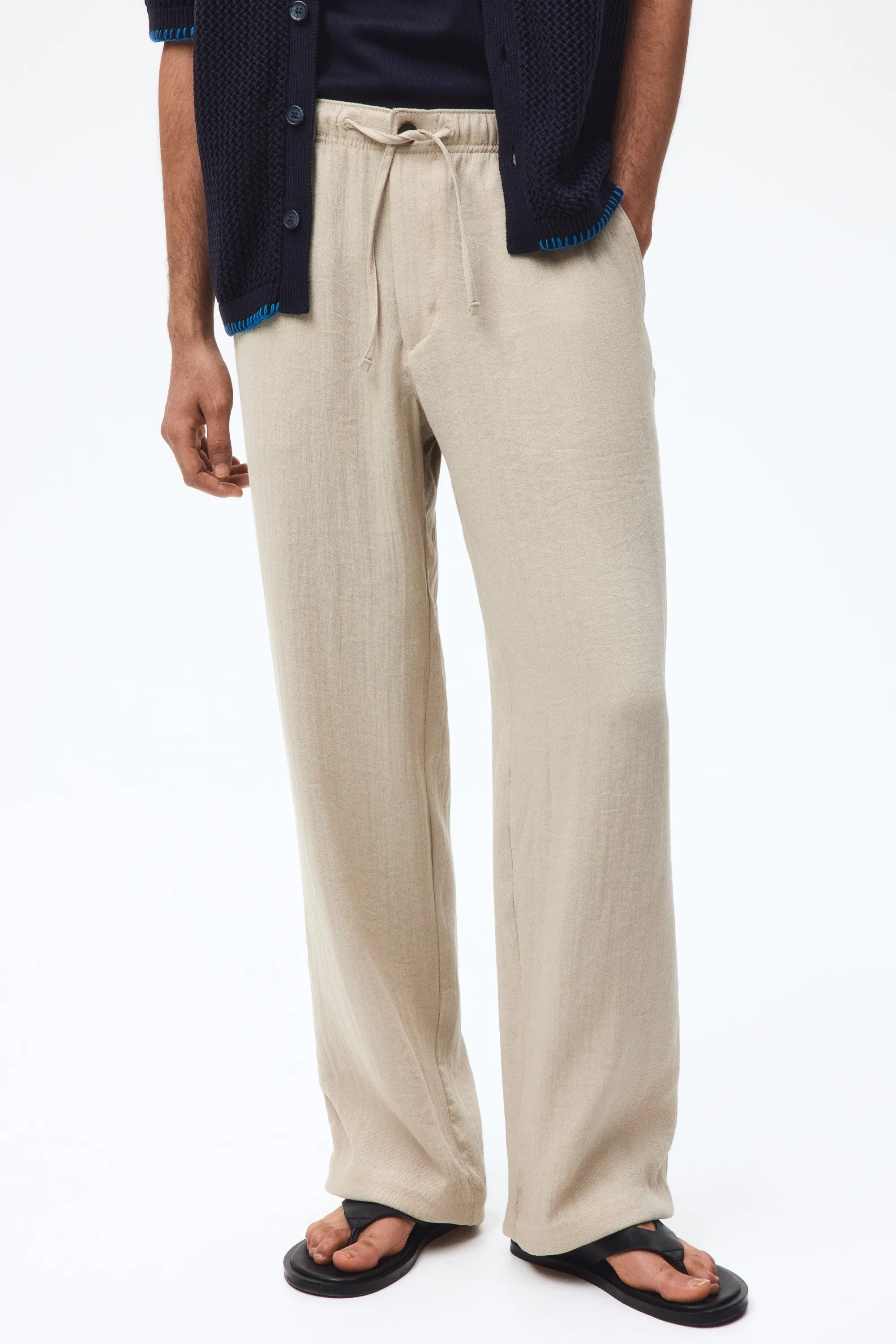 Pantalon Relaxed Fit - Beige
