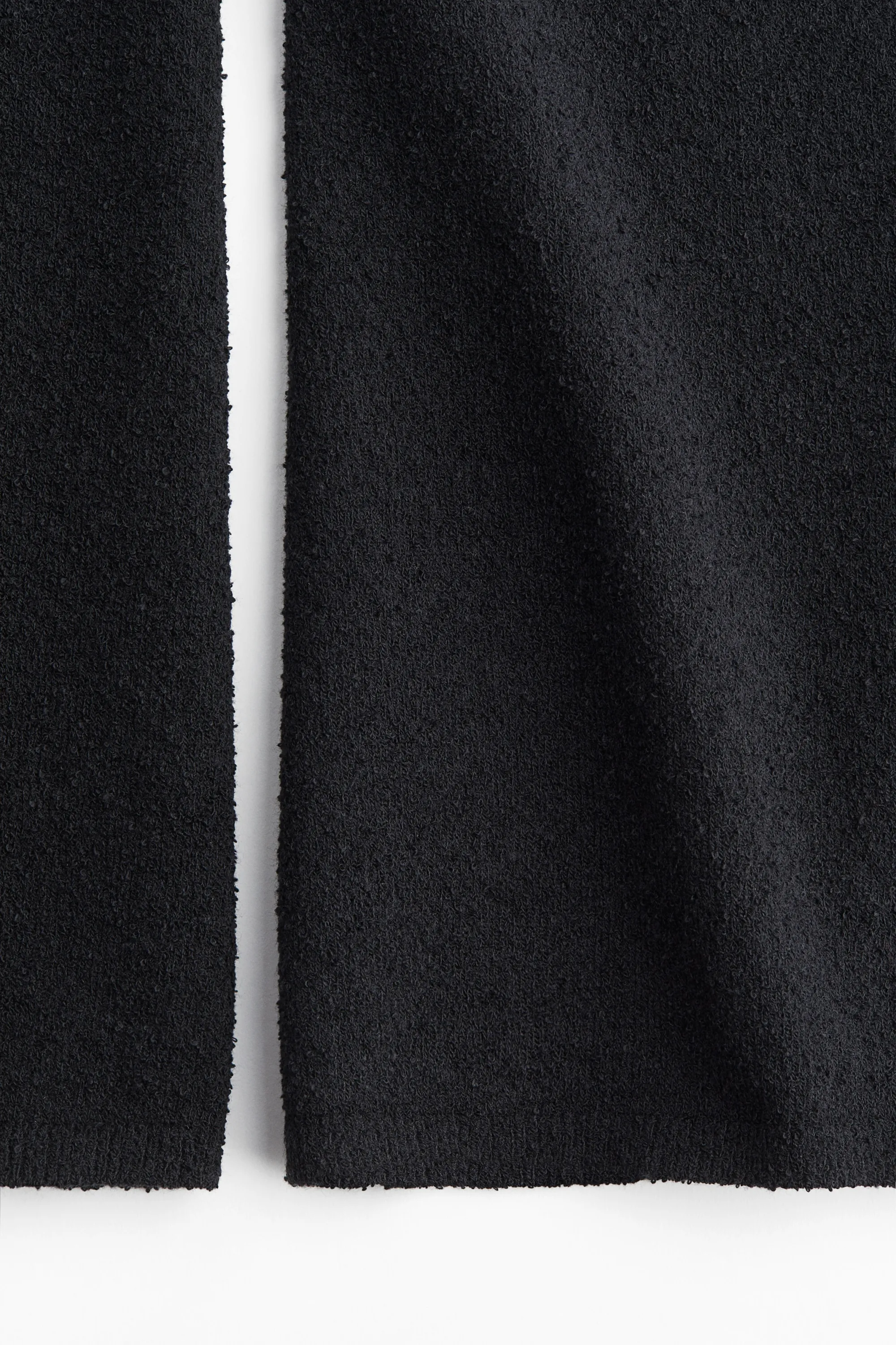 Pantalon en maille bouclette - Noir
