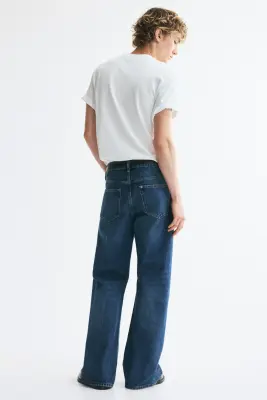 Relaxed Bootcut Jeans - Bleu denim foncé — photo 2