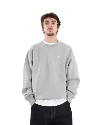 Solo Swoosh Crewneck Dark Grey Heather — photo 1