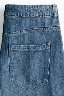 Balloon High Waist Jeans - Bleu denim — photo 3