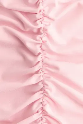 Robe asymétrique à effet drapé - Rose clair — photo 4