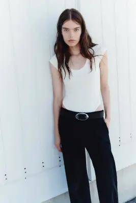 Pantalon chic avec jambes barrel - Noir — photo 1