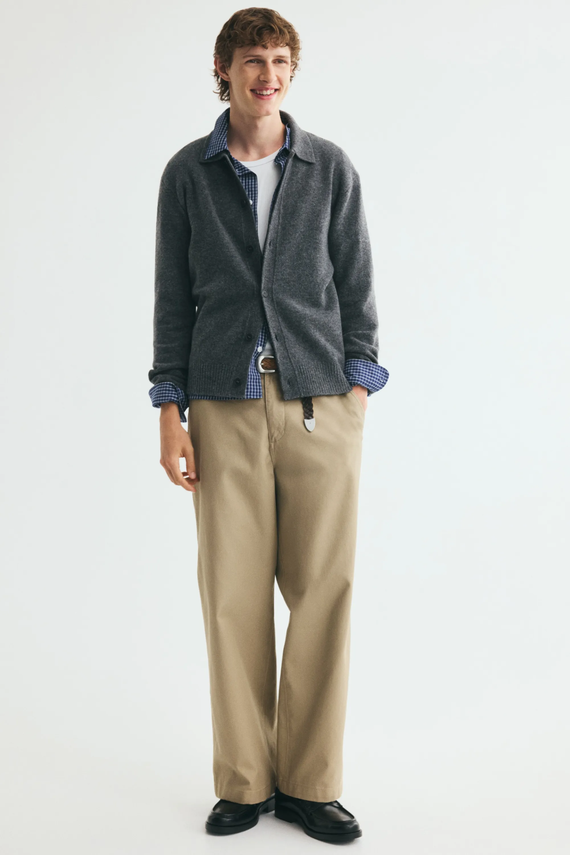 Gilet Regular Fit - Gris foncé chiné