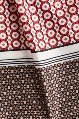 Pantalon à cordon - Rouge/motif — photo 4