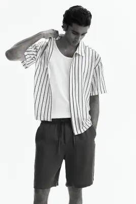 Short Loose Fit - Gris foncé — photo 2