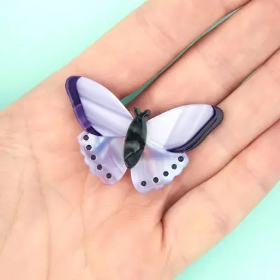Barrette Papillon mauve Coucou Suzette — photo 5