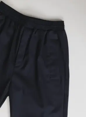 Baggy Pants in Navy Blue Serge — photo 3