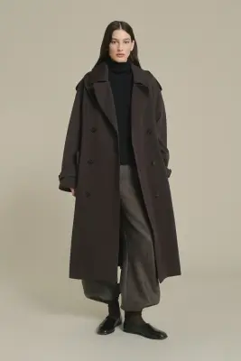 MANTEAU LAZARE ÉBÈNE — photo 1