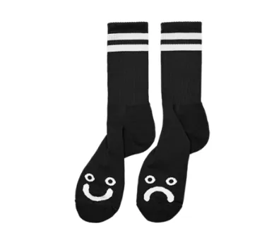 Chaussettes Polar rib socks happy sad – black