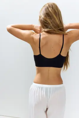 Bralette paddée Seamless - Noir — photo 2