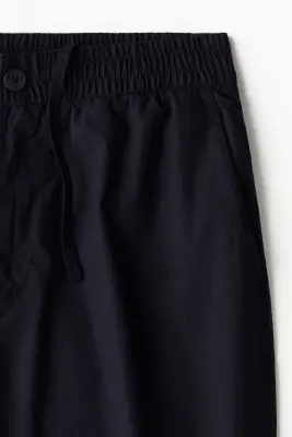 Short Relaxed Fit en popeline - Bleu marine — photo 2