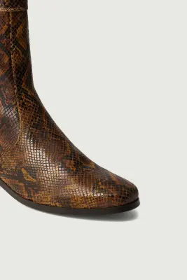 BOTTINES ÉCAILLE PYTHON — photo 5