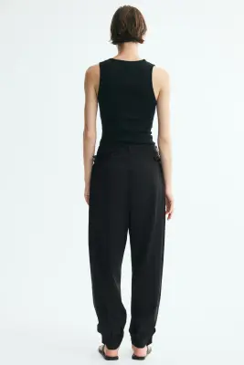 Pantalon ballon avec boucle - Noir — photo 3