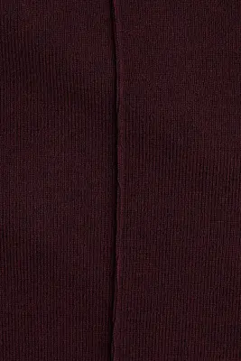 Pantalon large en maille fine - Bordeaux — photo 5