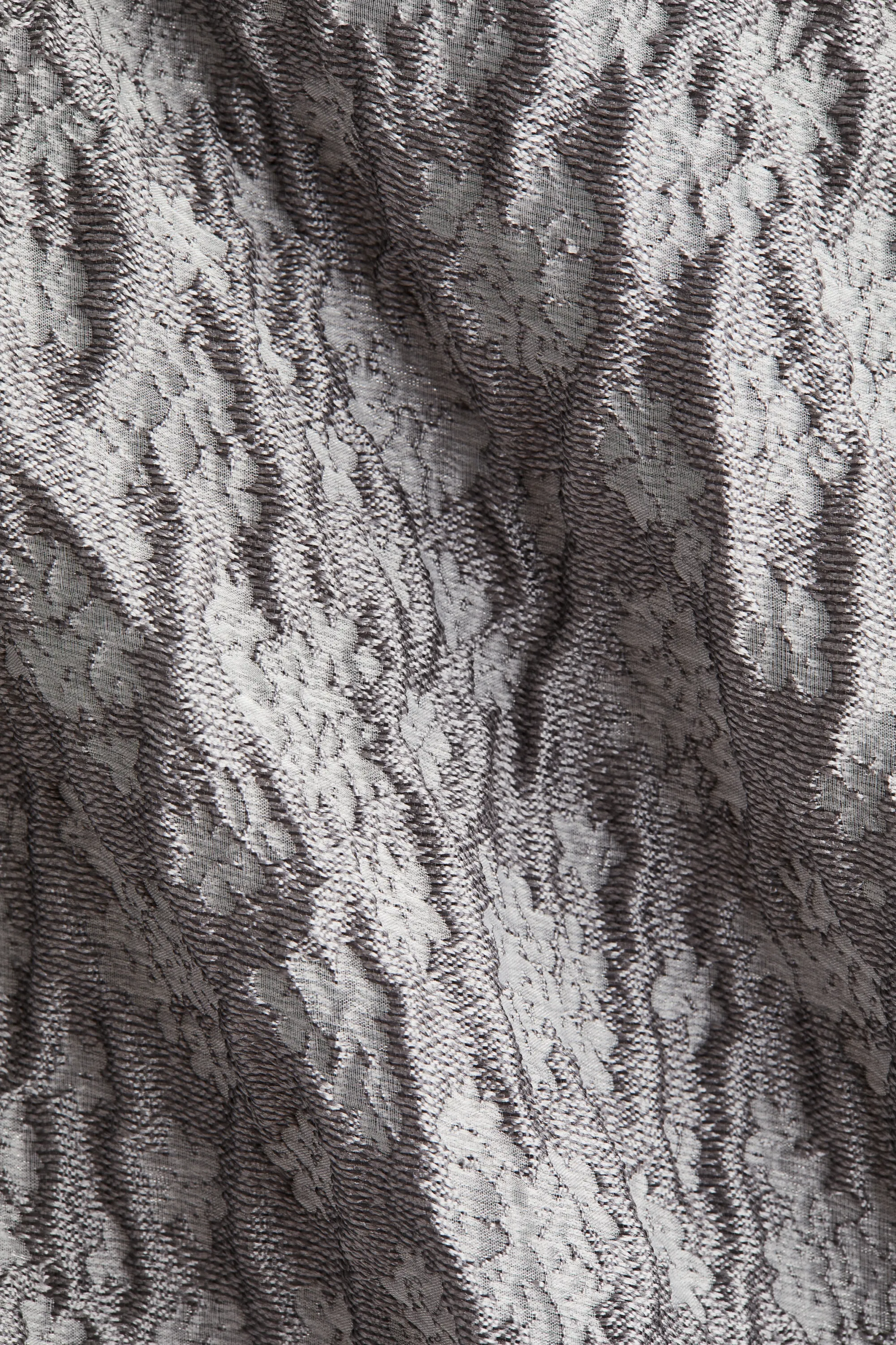 Robe bandeau en tissu jacquard - Gris