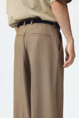 Pantalon chic Loose Fit - Beige — photo 3