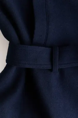 Manteau court à fermeture croisée - Bleu marine — photo 5