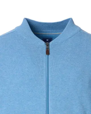 REDMOND GILET COTON ML Bleu ciel — photo 4