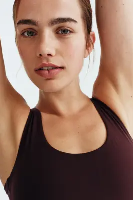 Débardeur de sport SoftMove™ - Prune chocolat — photo 3