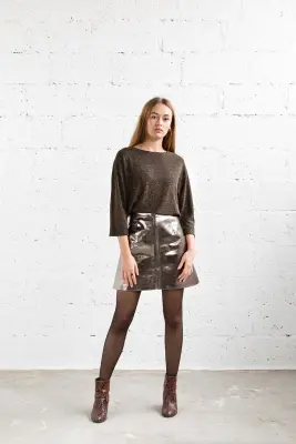Jupe Bonnie anthracite – Mamamushi Studio — photo 4