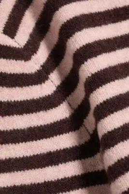 Cardigan rayé - Rose/Bordeaux rayé — photo 3