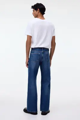 Loose Straight Jeans - Bleu denim — photo 3