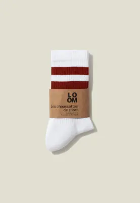 Les chaussettes côtelées - Rayures terracotta — photo 5