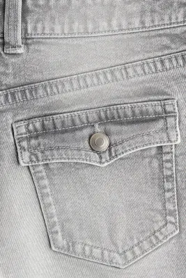 Mini short en denim - Gris délavé — photo 1