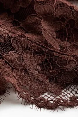 Body en dentelle - Marron foncé — photo 5